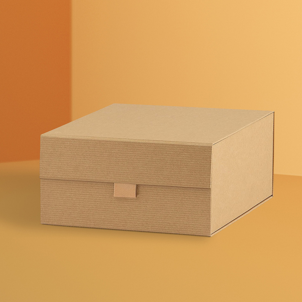 Custom kraft rigid box with durable and natural finish