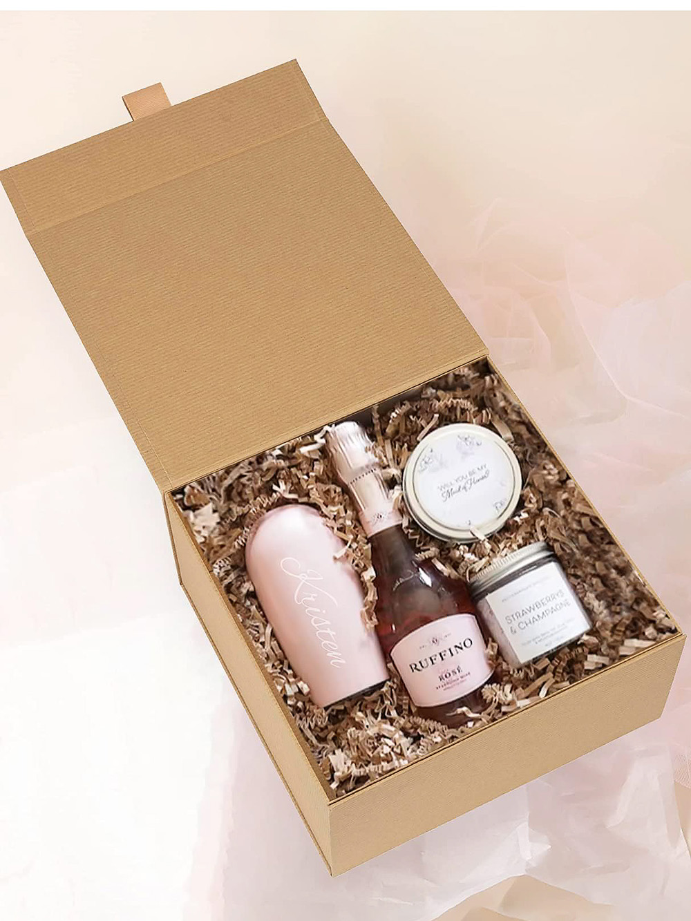 Eco-friendly kraft rigid box for sustainable brand packaging