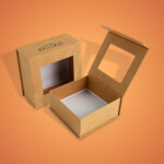 Custom kraft rigid box with durable and natural finish
