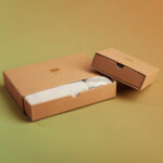 Strong kraft rigid box for elegant product presentation