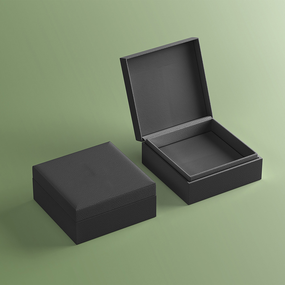 Luxury leather rigid box for premium product packaging