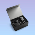 Luxury leather rigid box for premium product packaging