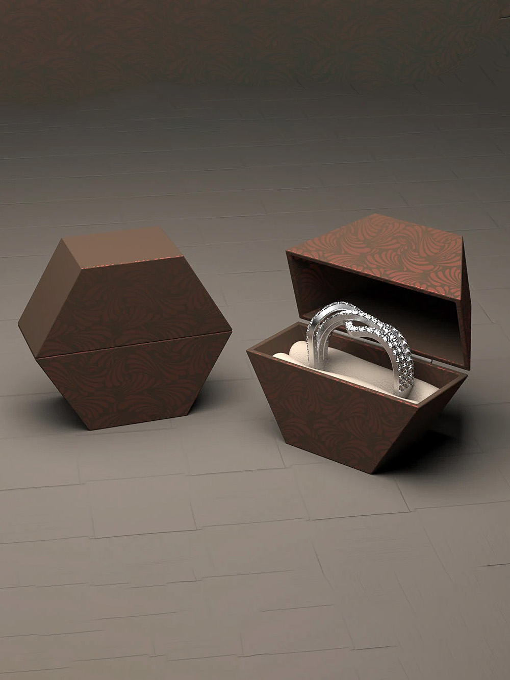 Decorative Rigid Gift Box with Lid Packaging