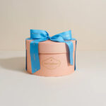 Round rigid packaging box with elegant premium finish