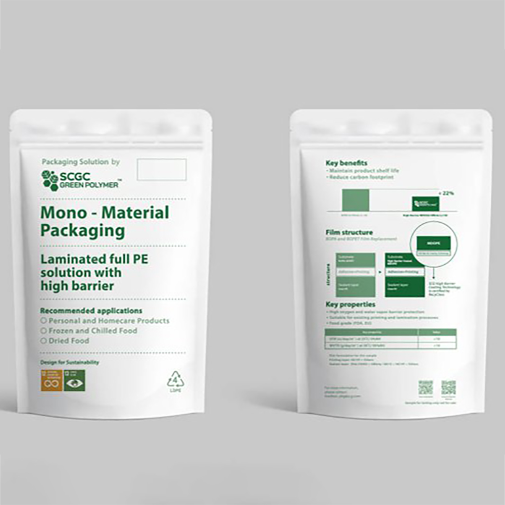 Monomaterial Recyclable Pouches
