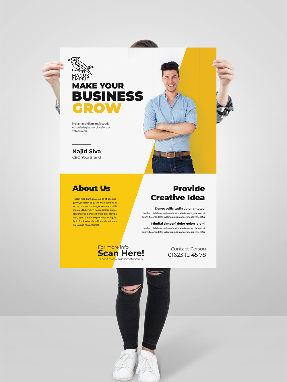 Creative poster printing for indoor and outdoor use