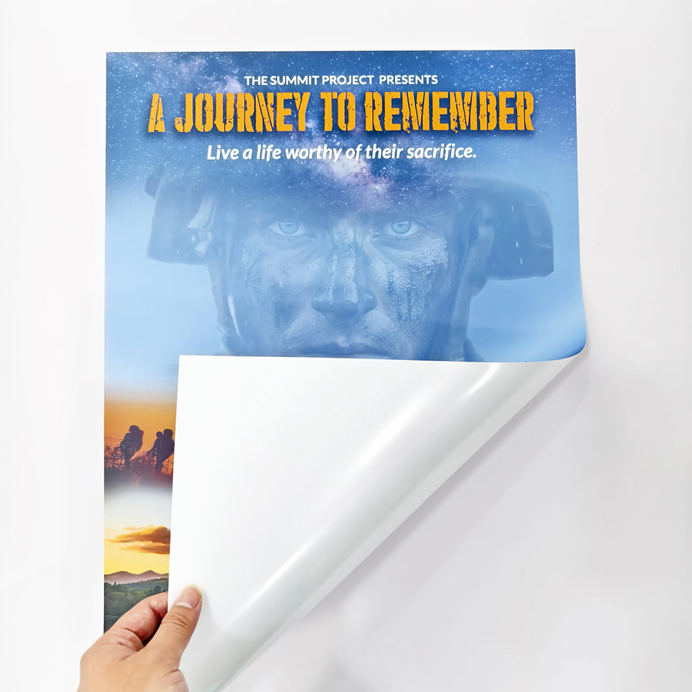 Large format posters for wall and retail display