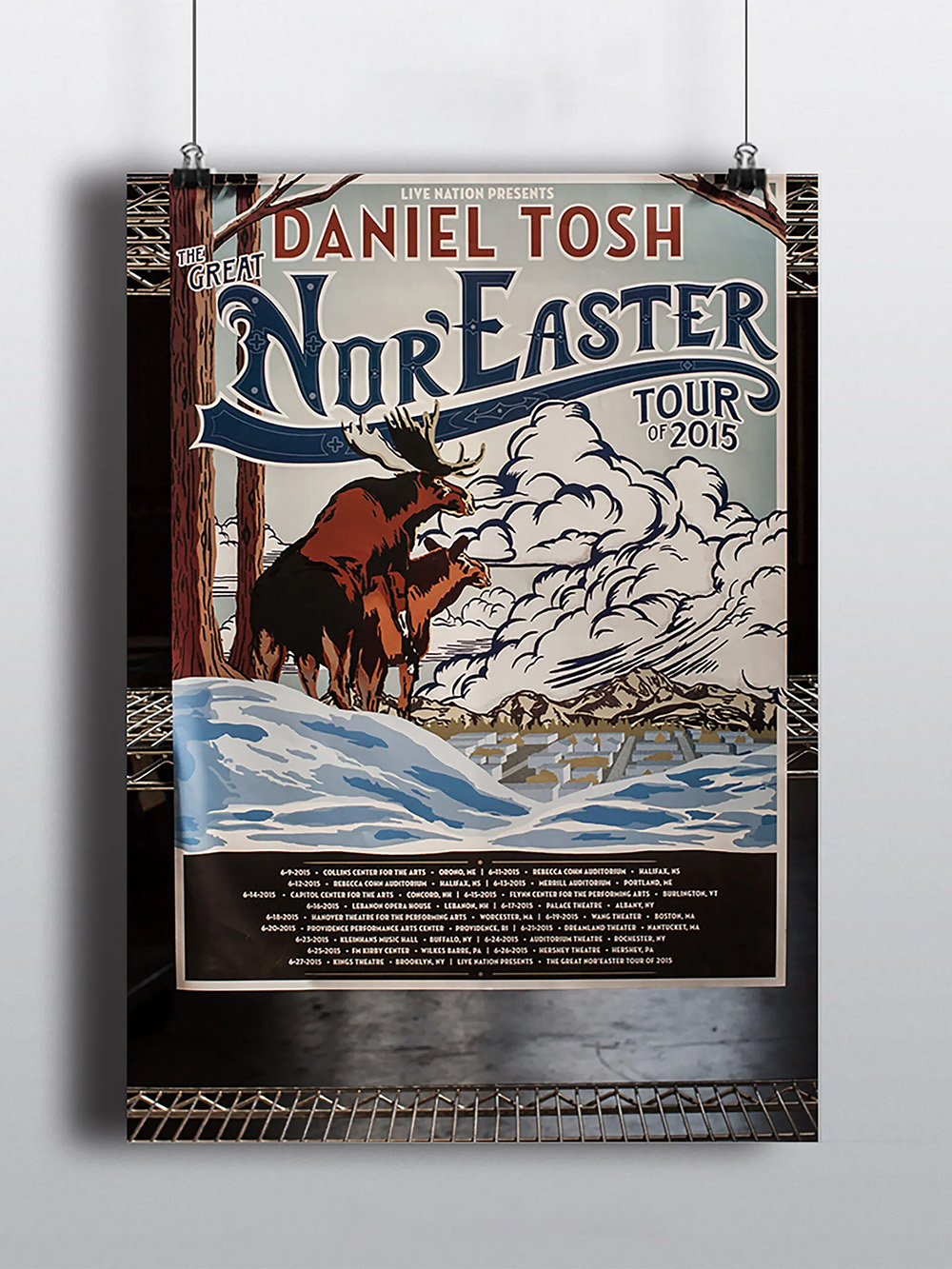 Creative poster printing for indoor and outdoor use