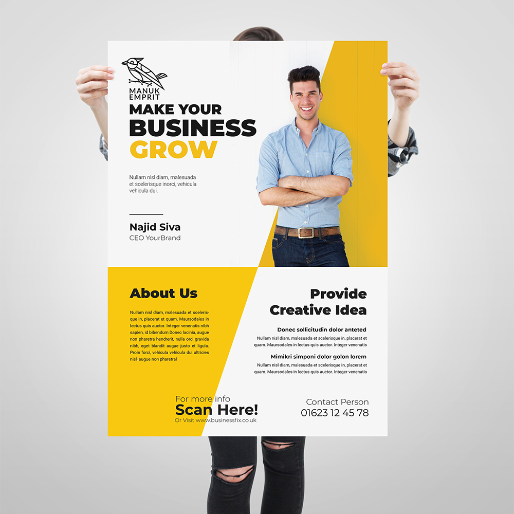 Large format posters for wall and retail display