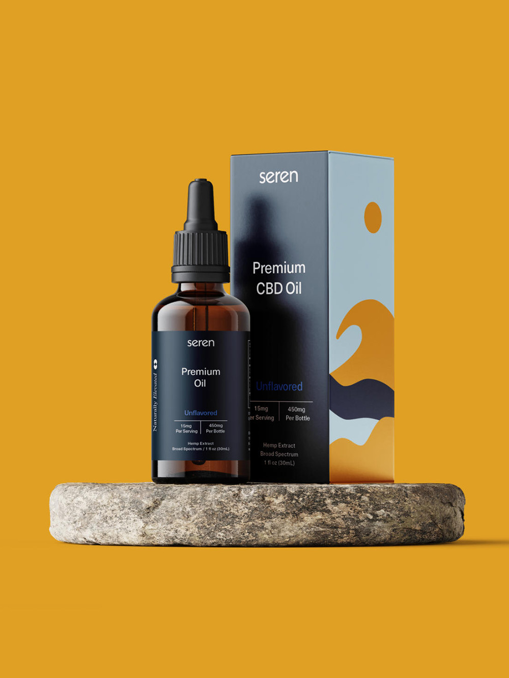 Creative Hemp Oil Packaging with Botanical Artwork