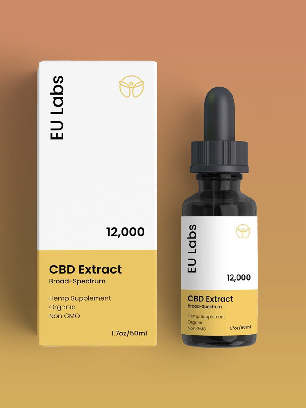 Creative Hemp Oil Packaging with Botanical Artwork