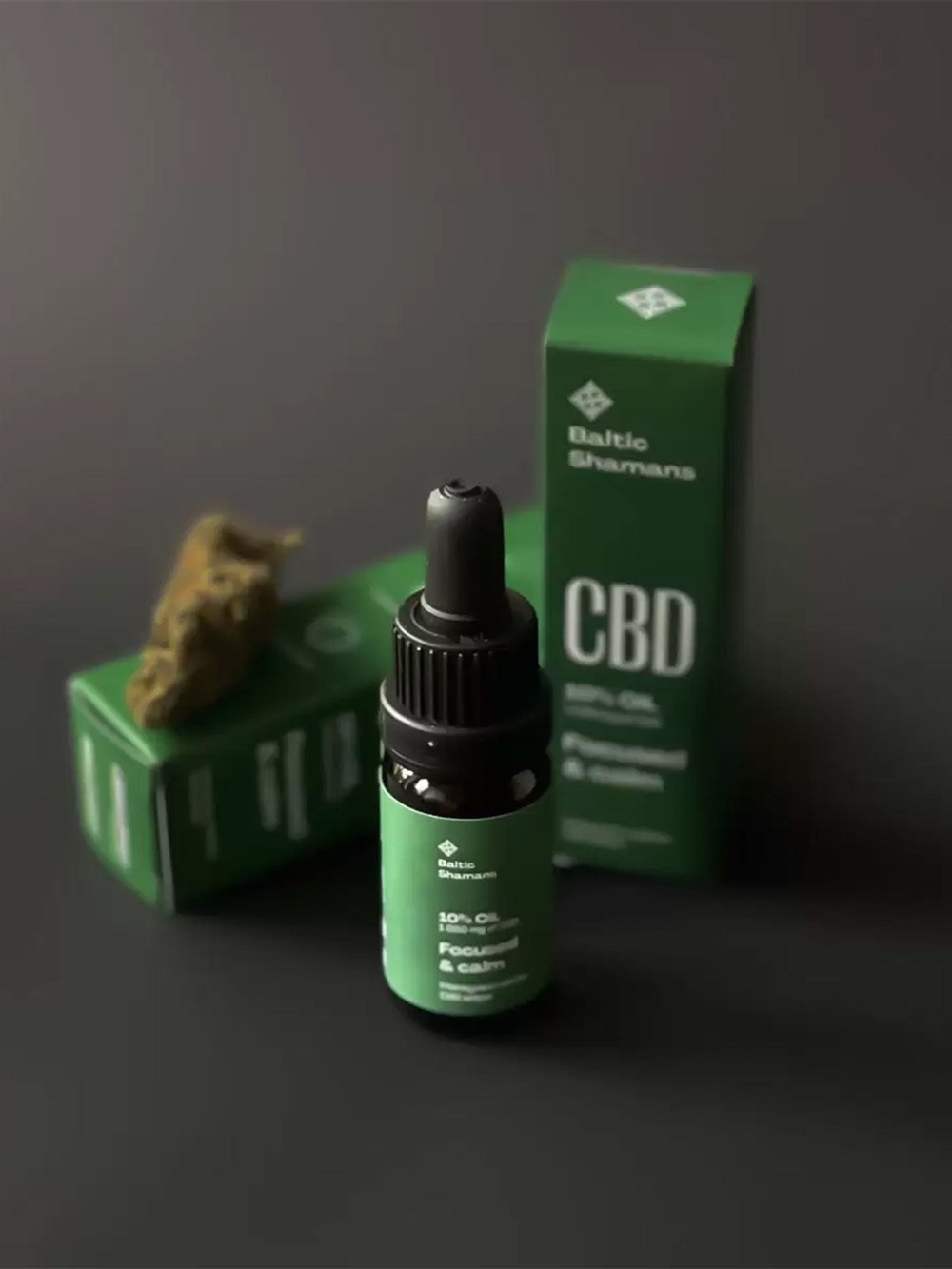 Modern Hemp Oil Dropper Bottle Boxes