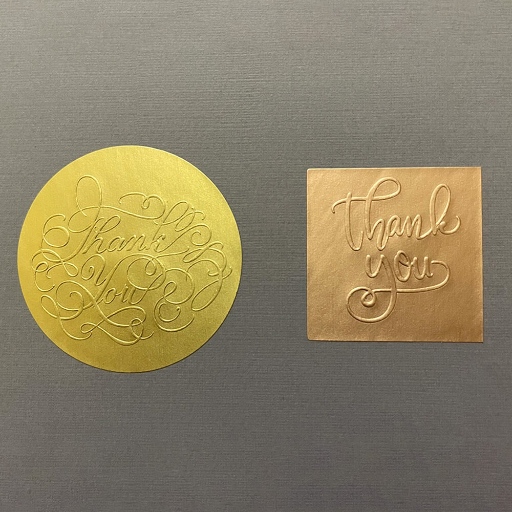 Premium Stamp Embossing with luxury finishes