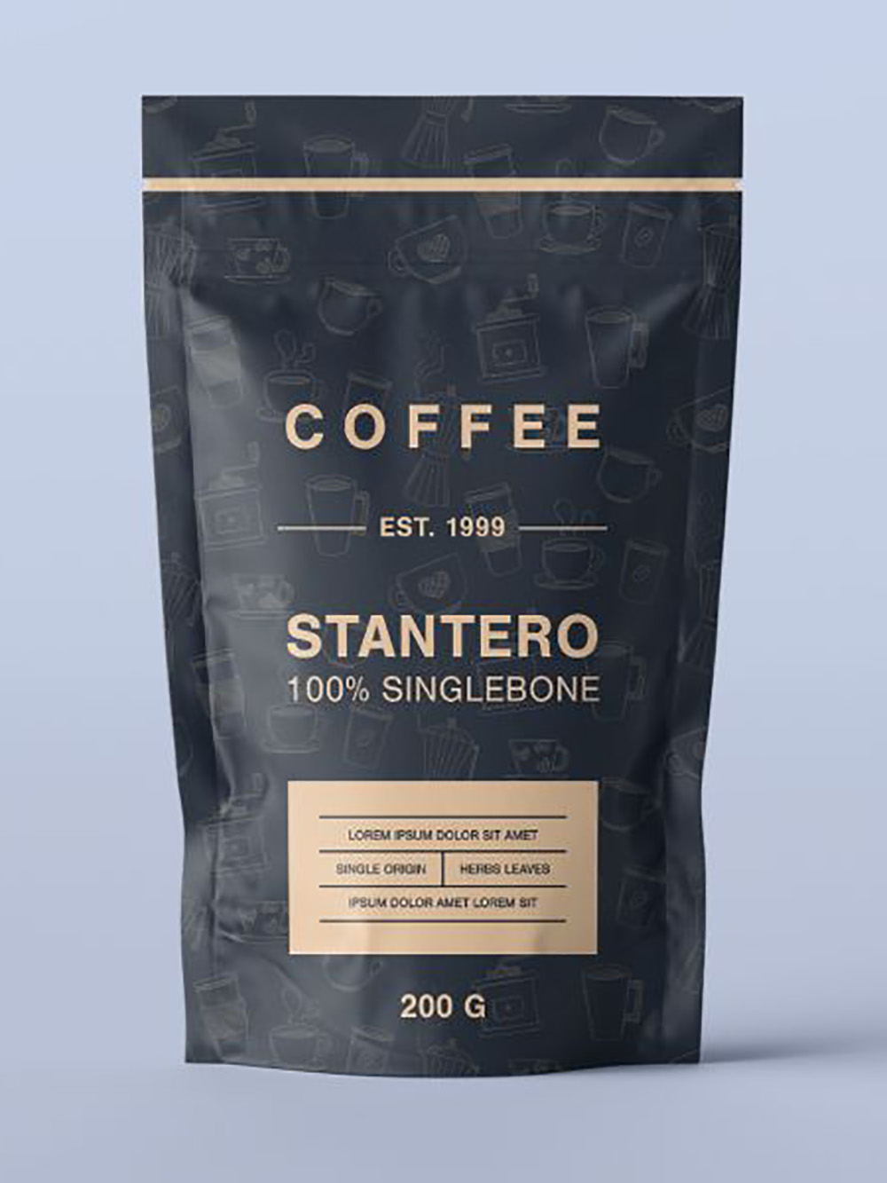 Premium coffee stand up zipper pouches with strong barrier