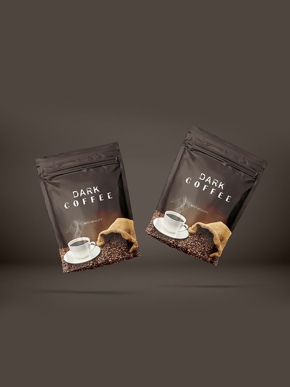 Premium coffee stand up zipper pouches with strong barrier