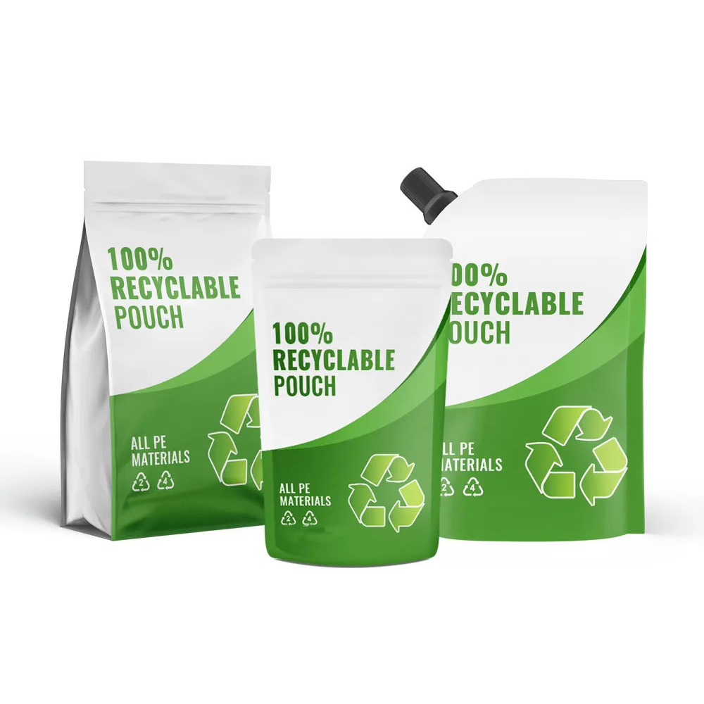 Monomaterial Recyclable Pouches
