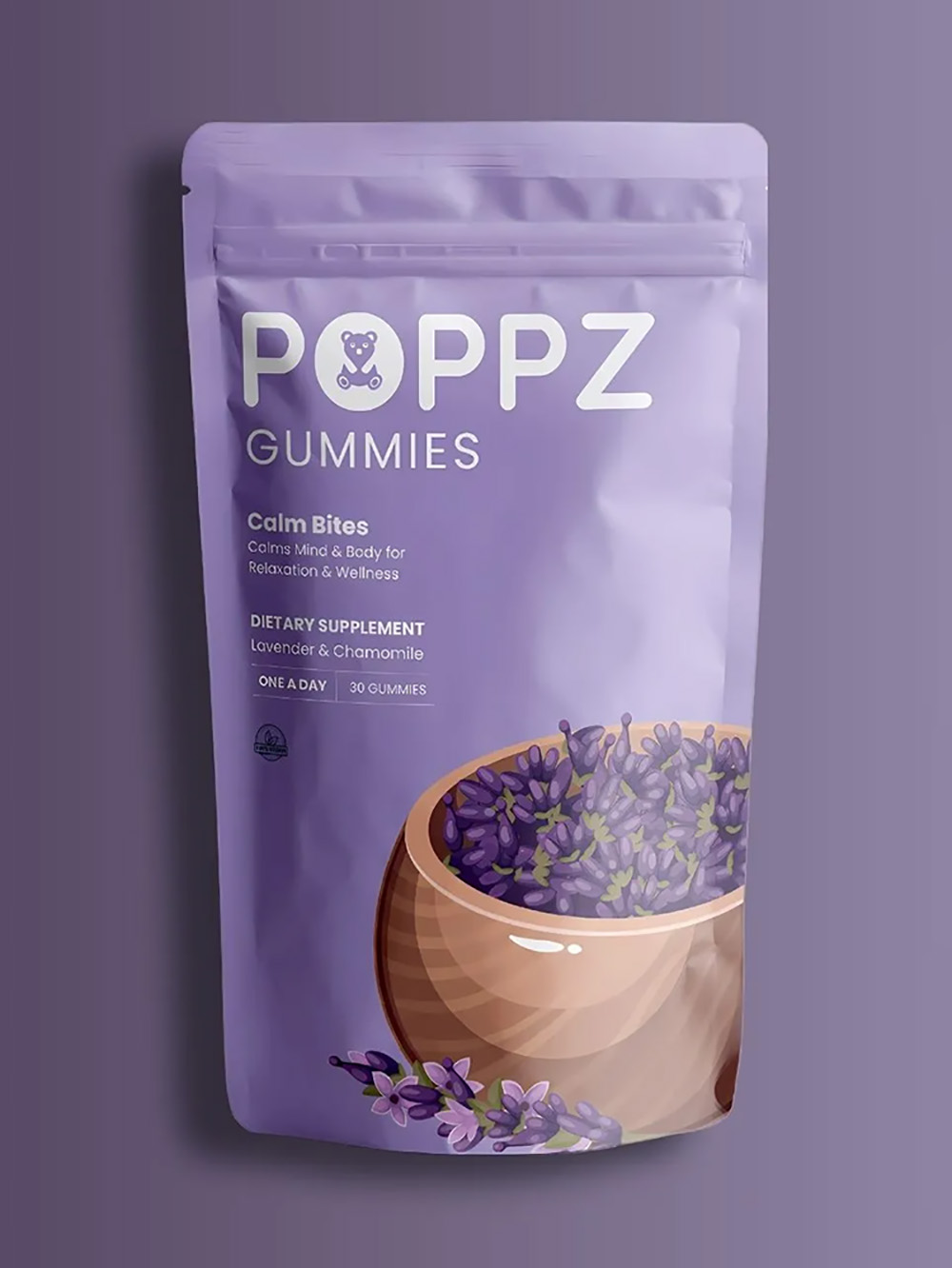 Recyclable Vitamin Packaging Bags Supplement Stand Up Pouches