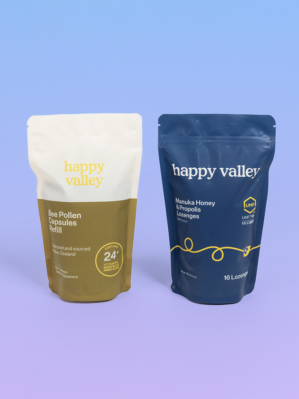 Recyclable Vitamin Packaging Bags Supplement Stand Up Pouches