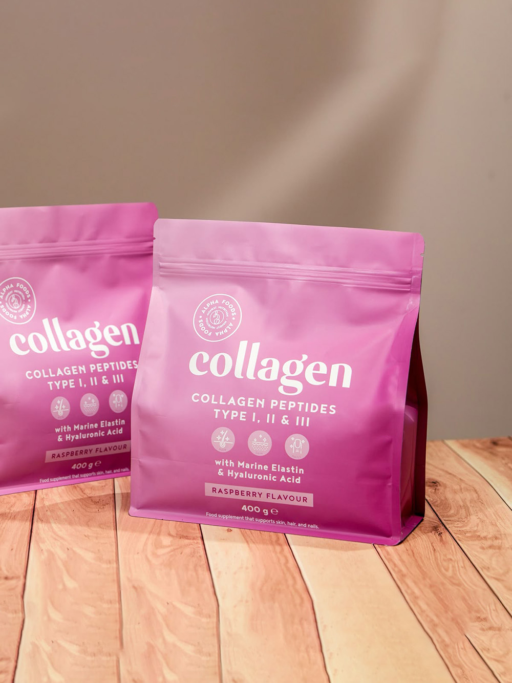 Recyclable Vitamin Packaging Bags Supplement Stand Up Pouches