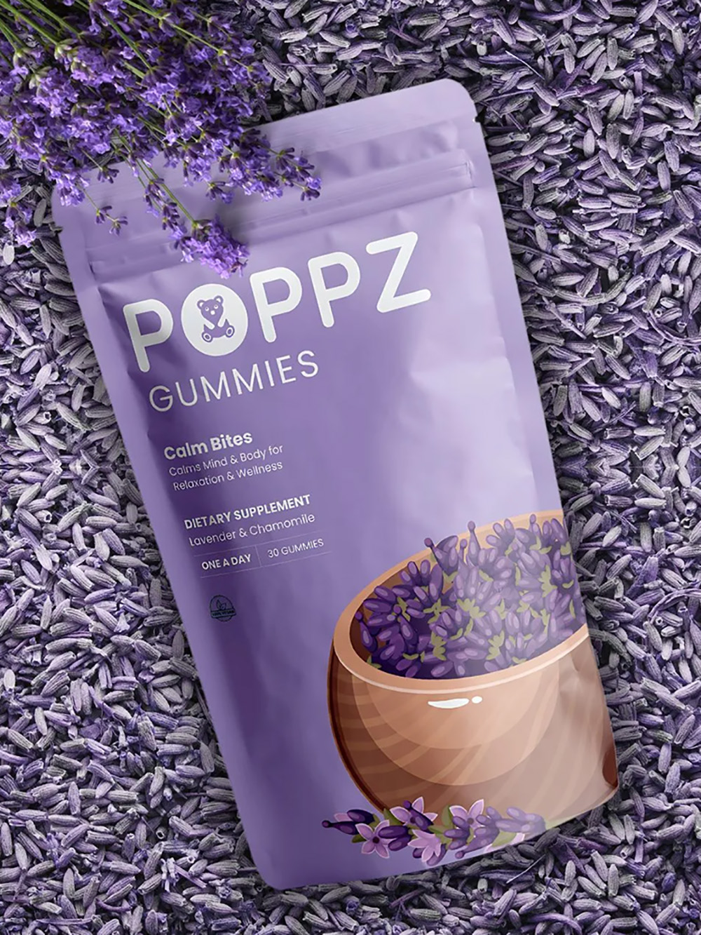 Recyclable Vitamin Packaging Bags Supplement Stand Up Pouches