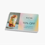 Rounded corners postcard with smooth edge design