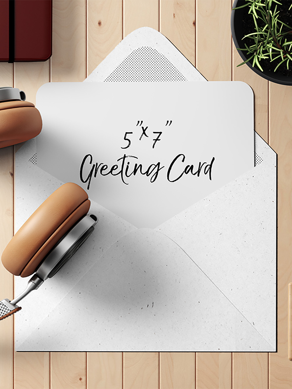 High-quality postcard with rounded edges for mailing