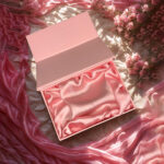 Custom satin lined rigid box with elegant interior finish