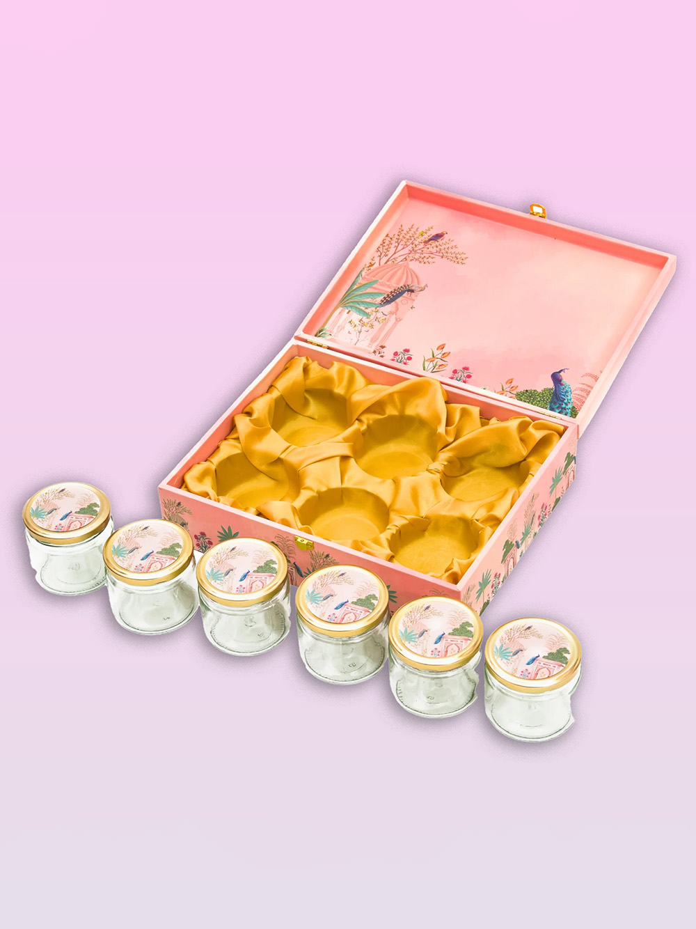 Elegant satin lined rigid packaging box for high-end items