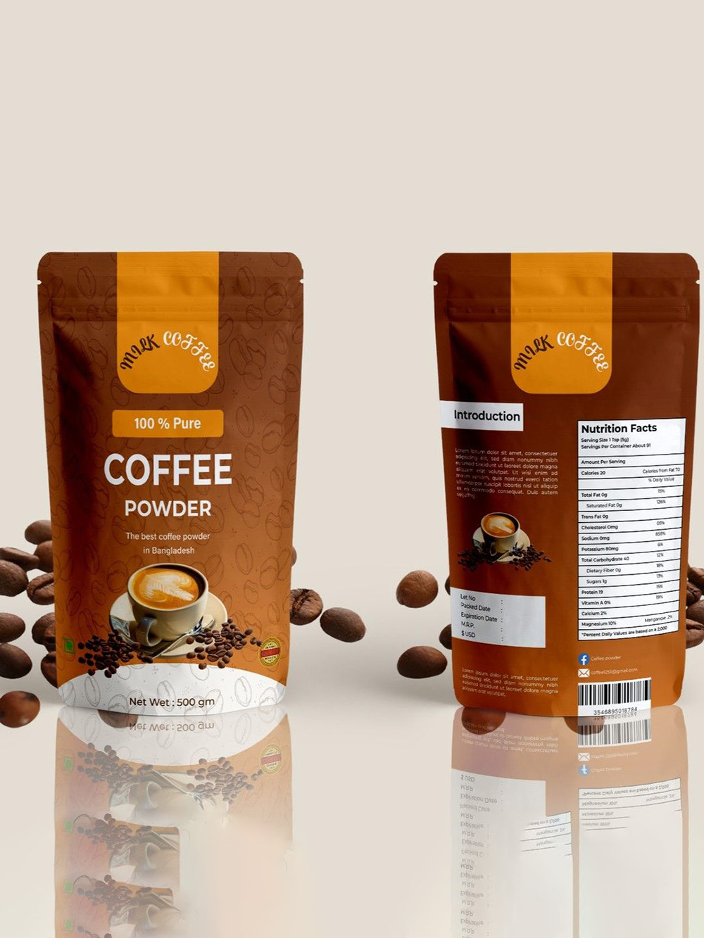 Stand Up Coffee Pouches Wholesale