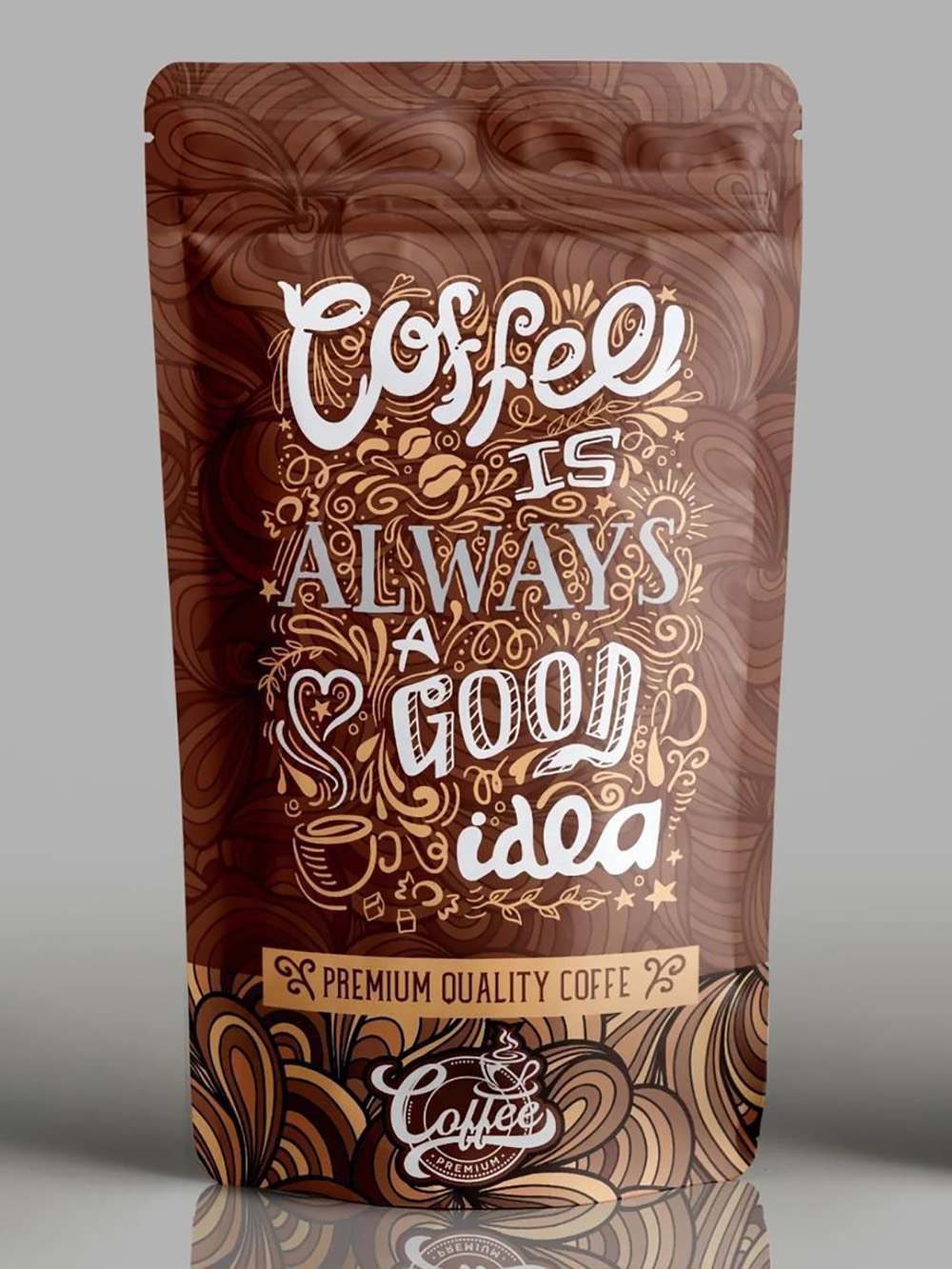 Stand Up Coffee Pouches Wholesale
