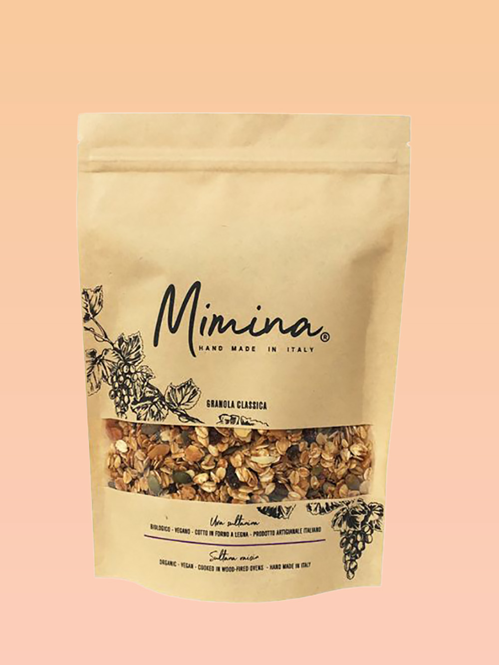 Stand Up Pouches With Window, Zipper and Euro Slot