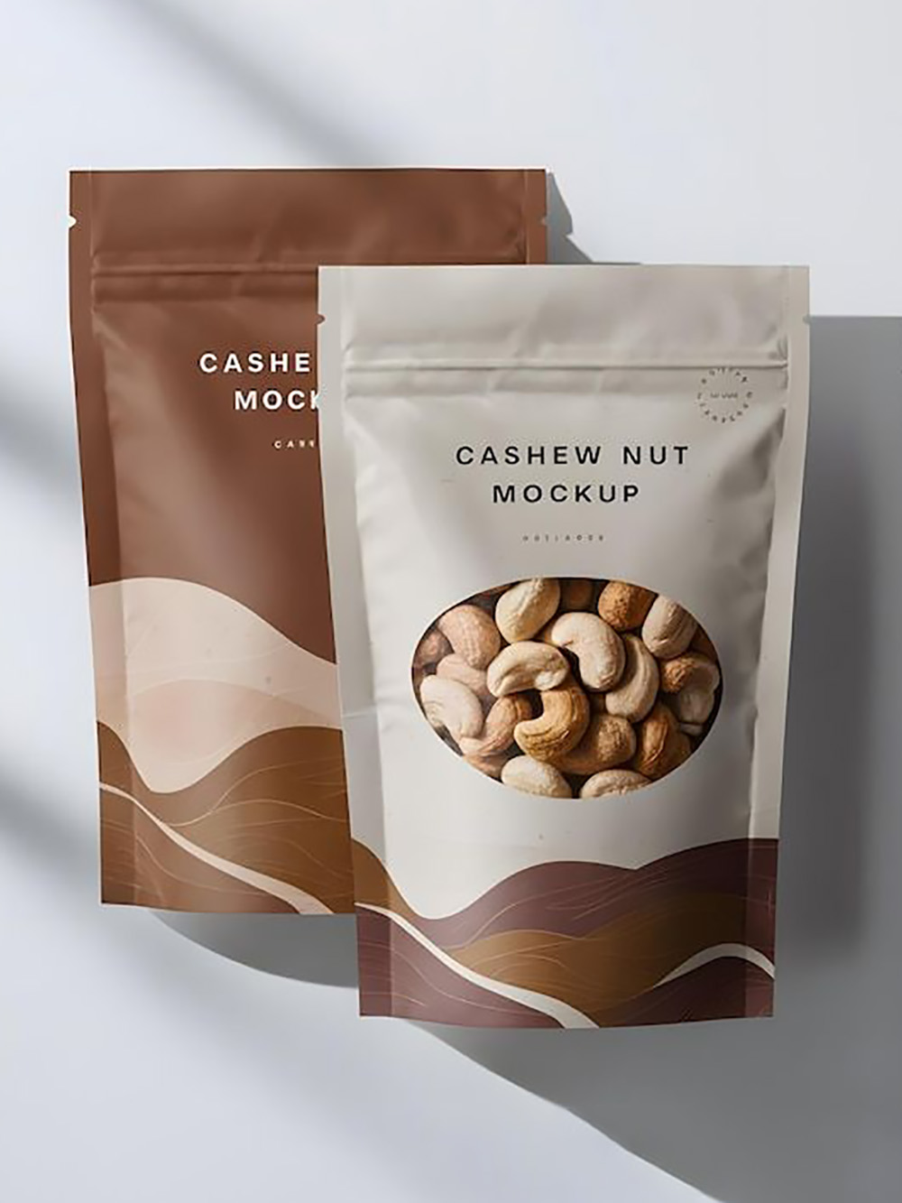 Stand Up Pouches With Window, Zipper and Euro Slot