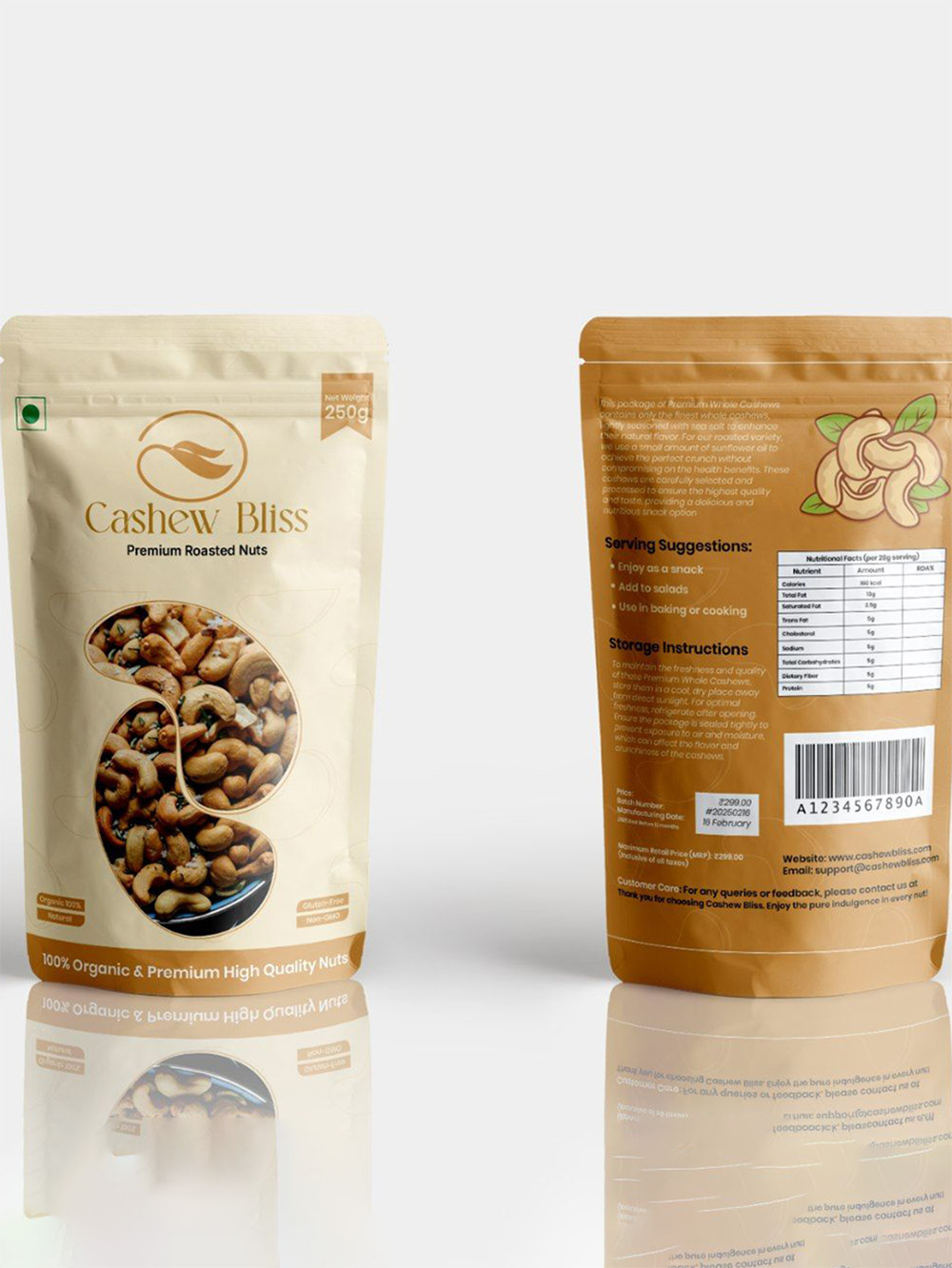 Stand Up Pouches With Window, Zipper and Euro Slot