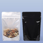 Stand Up Pouches With Window, Zipper and Euro Slot