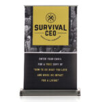 Compact tabletop display stand for small retail items