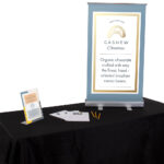 Compact tabletop display stand for small retail items