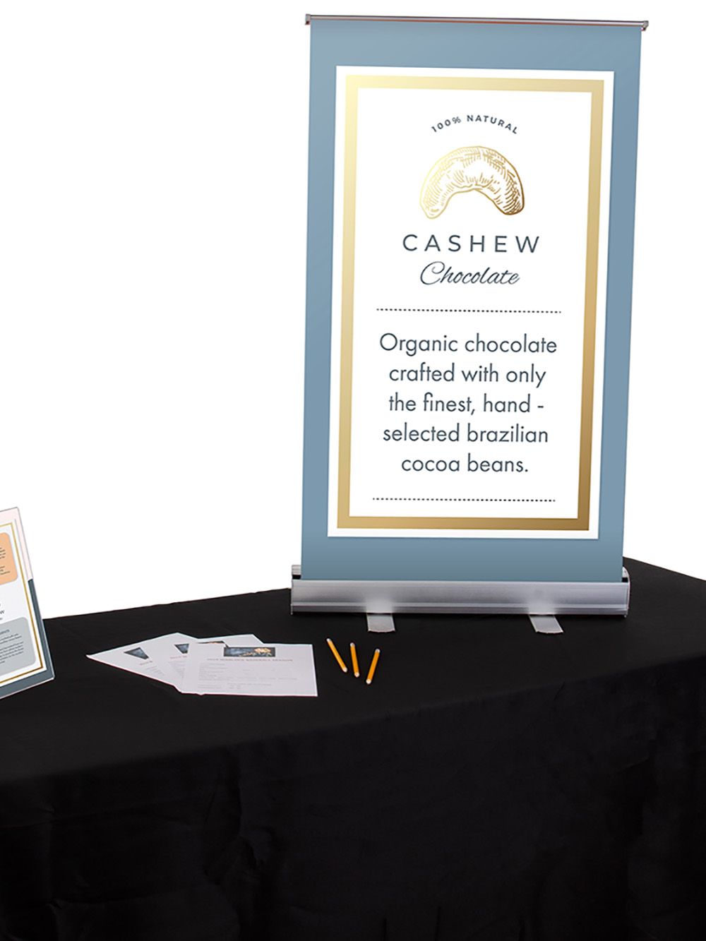 Tabletop display stand for retail product promotion