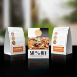 Cardboard tabletop display for store shelf branding