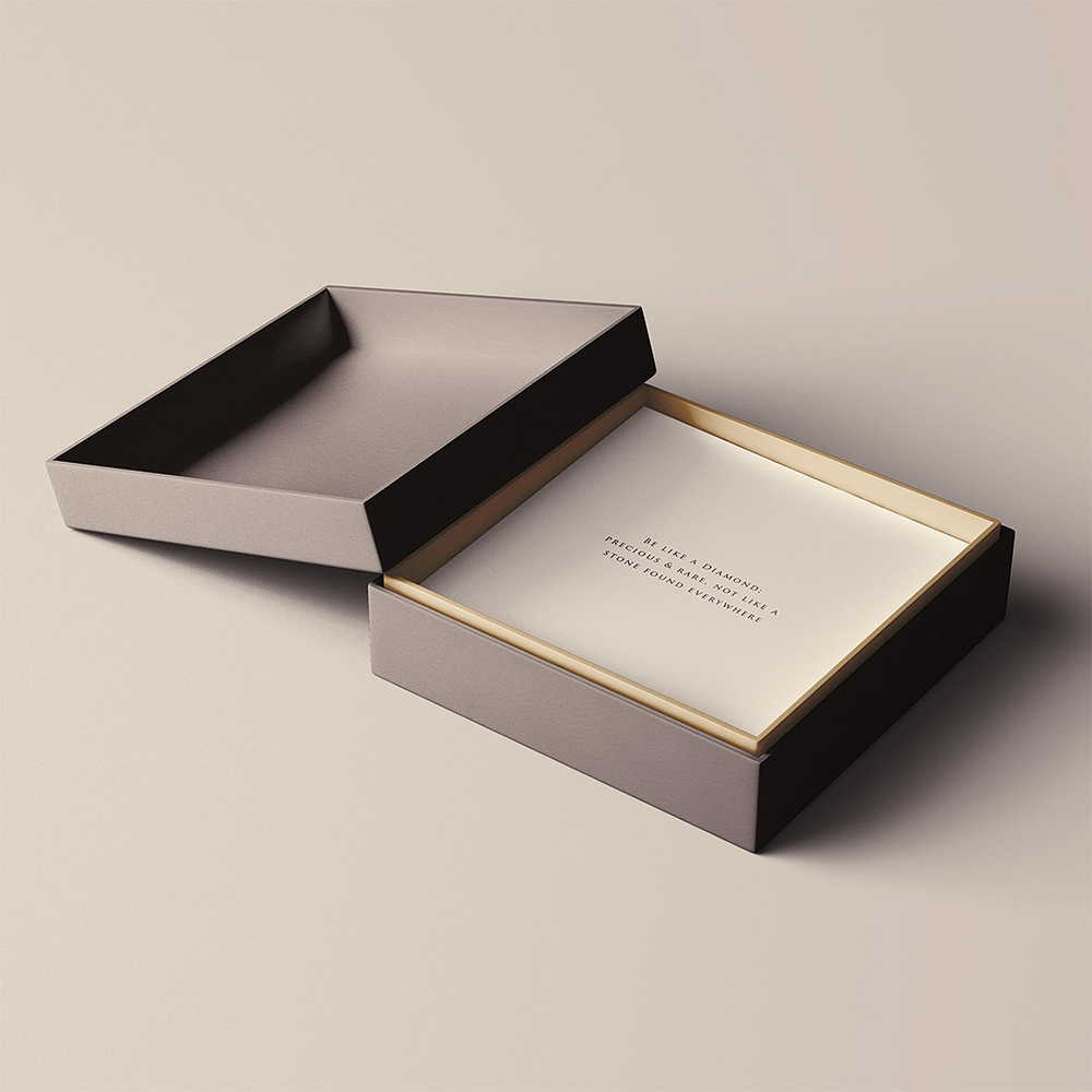 Strong and stylish telescopic lid rigid gift box