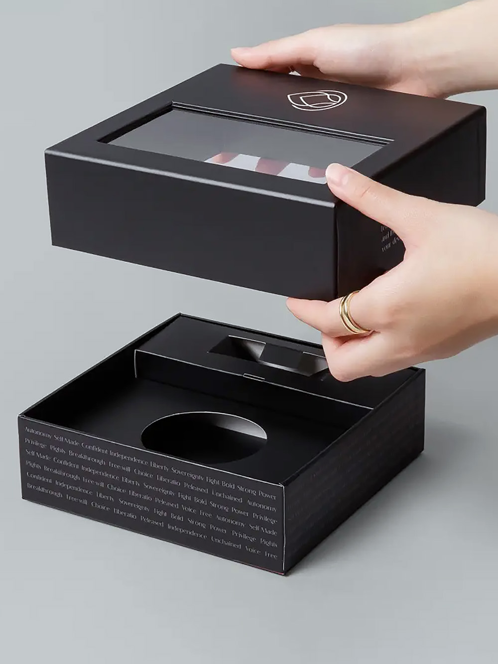 Strong and stylish telescopic lid rigid gift box