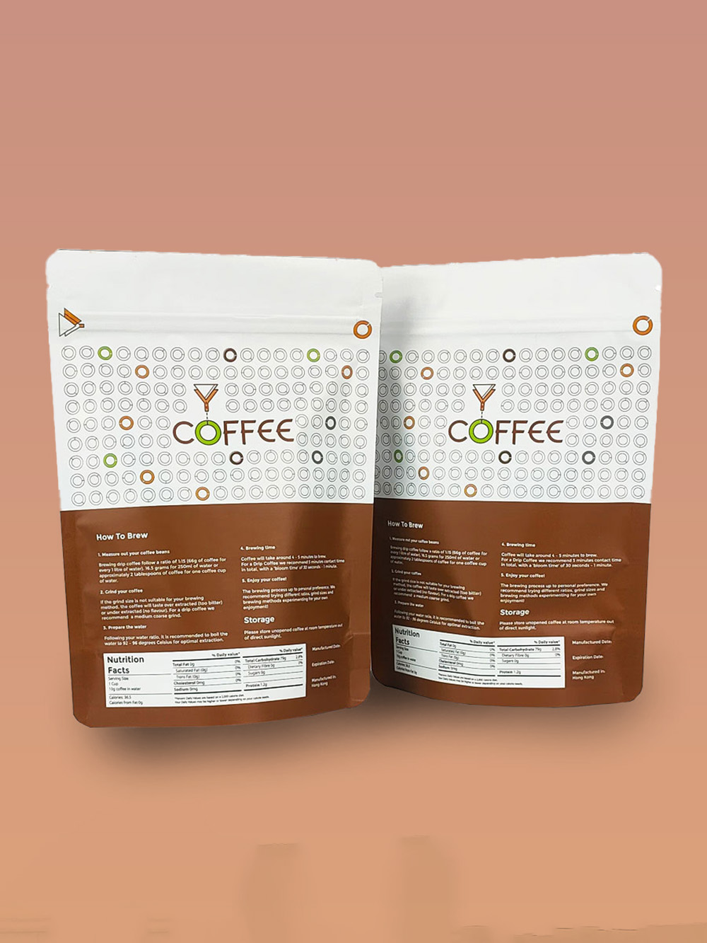 Wholesale Coffee Stand Up Zipper Pouches
