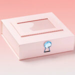 Custom window rigid box with clear product visibility