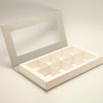 Custom window rigid box with clear product visibility