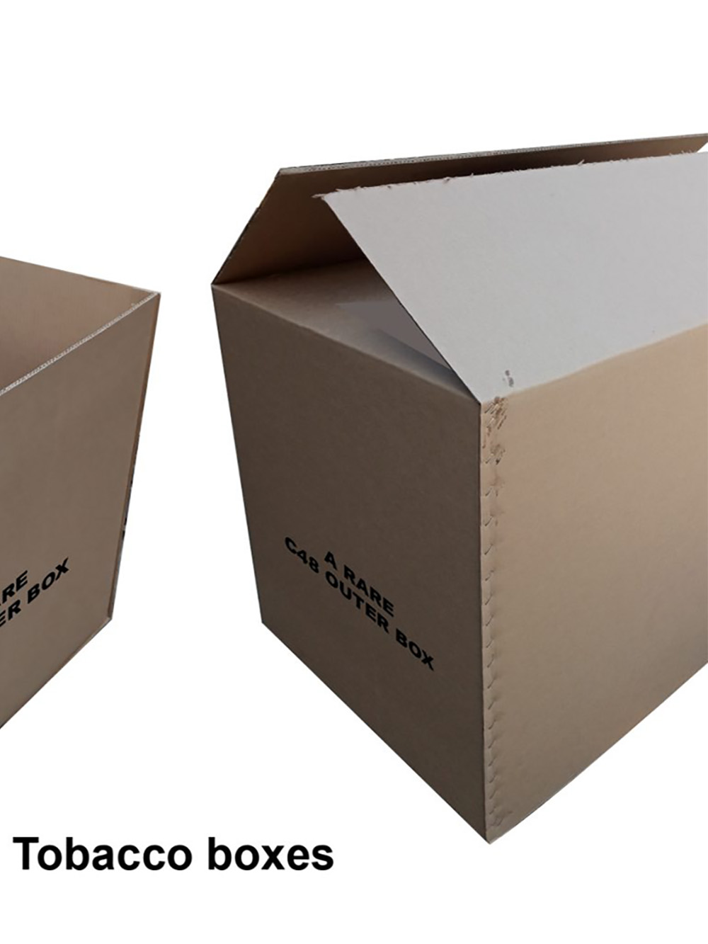 large Tobacco corrugated boxes with tri-wall
