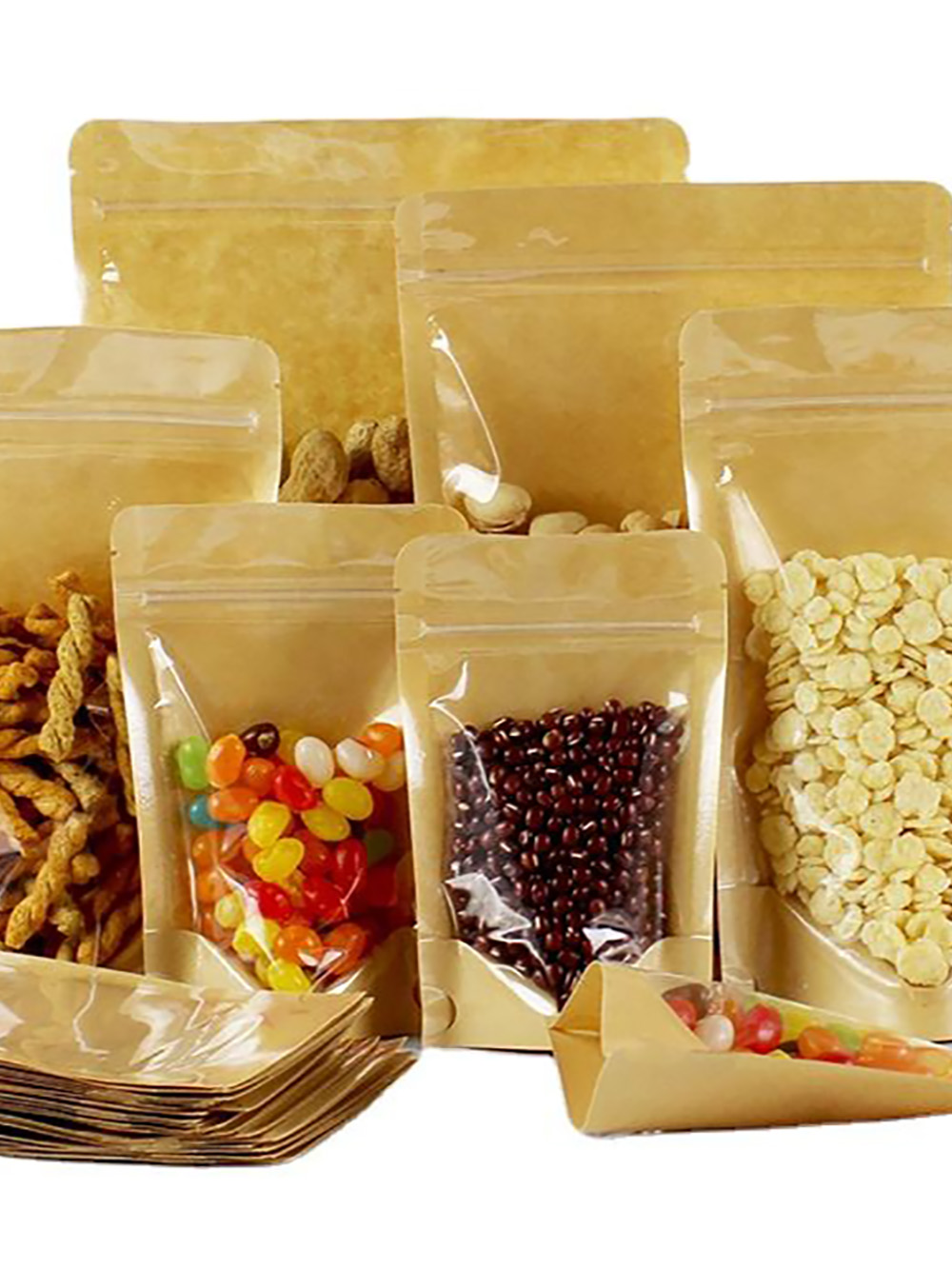 Kraft Backed Eco Packaging Pouches