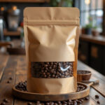 100% Compostable Kraft Stand Up Pouches Kraft Zipper Bag Supplier