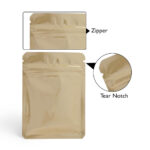 Three Side Seal Zipper Food Pouches