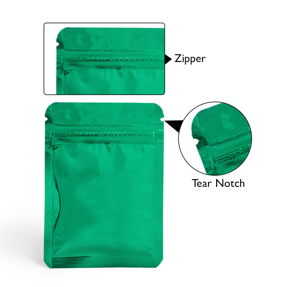 Three Side Seal Zipper Food Pouches