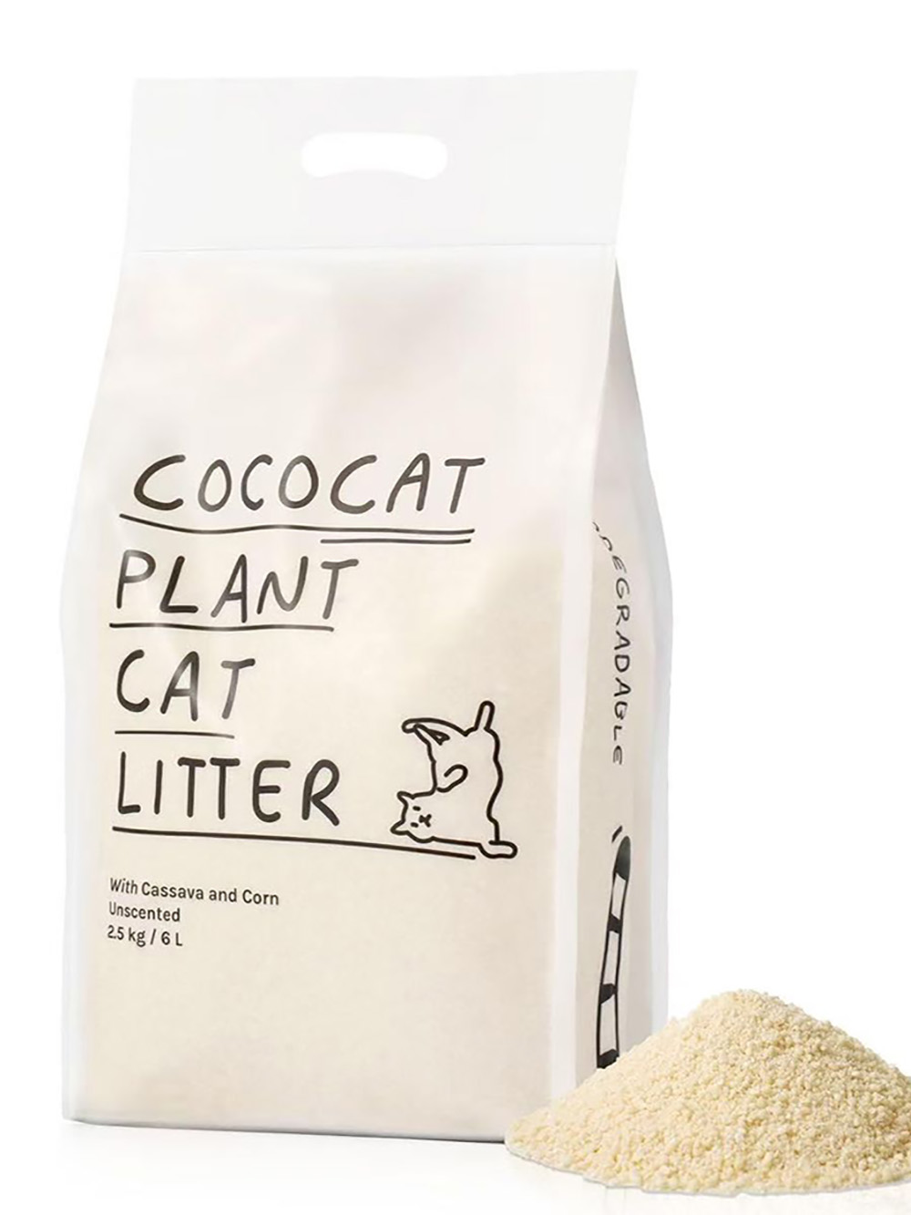 Custom Cat Litter Gusset Packaging Bags with Handle Window