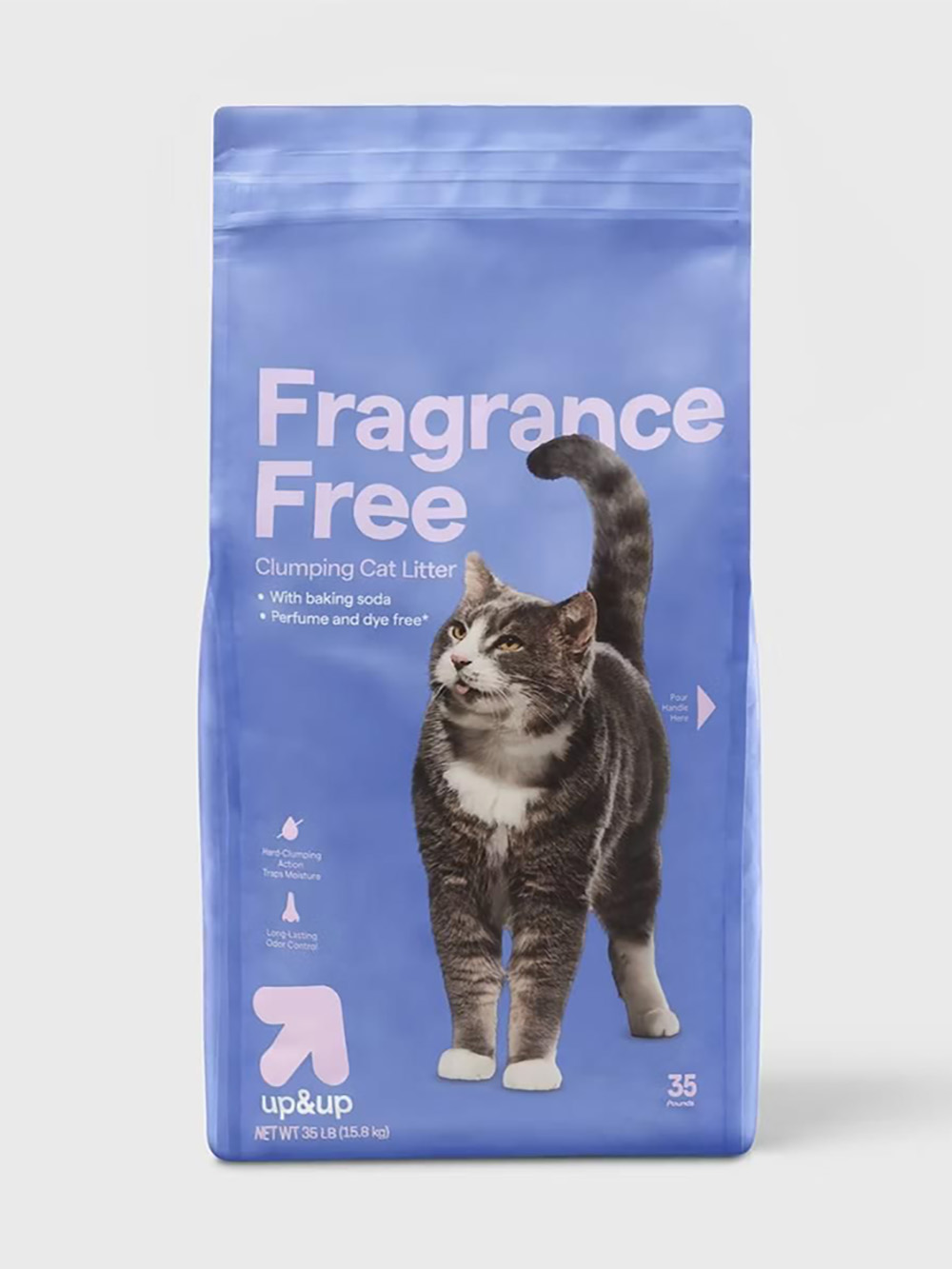Custom Cat Litter Gusset Packaging Bags with Handle Window